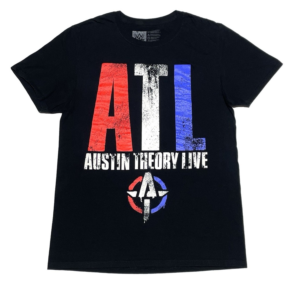 WWE Authentic‎ Austin Theory ATL Double Sided T-shirt Men's Medium